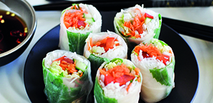 Fresh Noodle and Vegetable Rolls